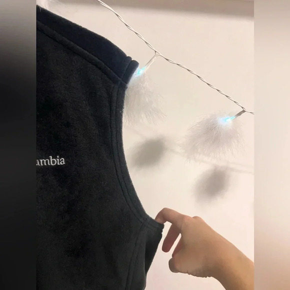 Columbia Charcoal Gray Fleece Zip Up Men’s Vest - Picture 5 of 9